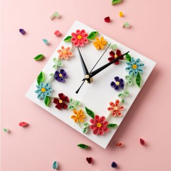 Paper Quilling Clock Craft Kit, 5 of 9