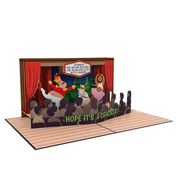 The Buttcracker! Funny Christmas Card With Cheeky 3D Pop Up Nutcracker Scene, 7 of 11