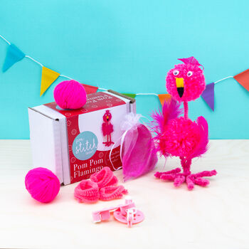 Pom Pom Flamingo Craft Kit, 2 of 4