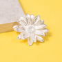 Silver Sunflower Brooch, thumbnail 1 of 3