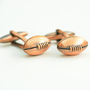 Vintage Rugby Ball Cufflinks, thumbnail 2 of 3