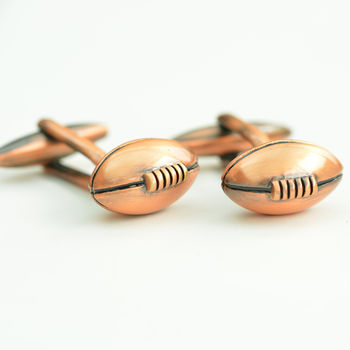 Vintage Rugby Ball Cufflinks, 2 of 3