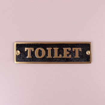 G Decor Premium Classic Pub Lacquered Black And Brass Door Sign Raised Letter Plaque For Indoor Or Outdoor Display, 7 of 10