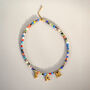 Personalised Bubble Initials Name Millefiori Bead Necklace, thumbnail 2 of 5