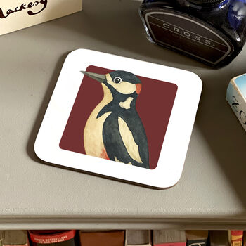 Woodpecker Design Coaster Card, 2 of 4