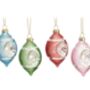 Set Of Four Pastel Vintage Style Baubles, thumbnail 2 of 2