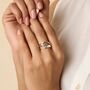 Around The Riverbend Sterling Silver Ring, thumbnail 2 of 5