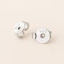 Sterling Silver Skull Stud Earrings, thumbnail 6 of 8