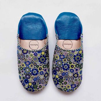 Liberty Print Babouche Slippers, Paradise Petals, 3 of 4