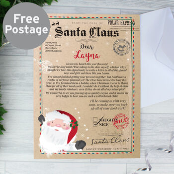 Personalised Santa Claus Letter, 5 of 8