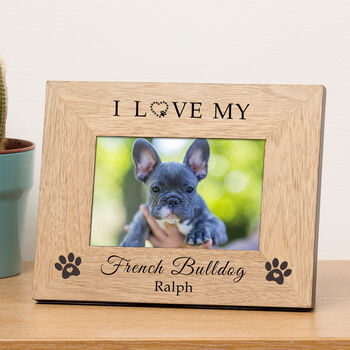 Personalised Dog Wooden Picture Frame, 2 of 4
