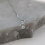 Crystal Quartz Gemstone Necklace, thumbnail 1 of 5