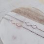 Silver And Rose Gold Infinity Slider Bracelet – Maid Of Honour, thumbnail 3 of 6