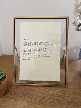 A5 Personalised Custom Vintage 20th Century Typewriter Print, 2 of 6