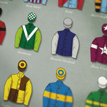 The Great Hurdlers And Chasers Horse Racing Poster, 2 of 3