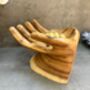 Teak Root Wooden Giant Hand Shaped Trinket Dish Or Bowl Décor, thumbnail 2 of 8