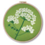 Queen Anne Lace Embroidery Hoop Craft Kit, thumbnail 3 of 7