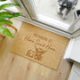 Personalised Home Sweet Home Highland Cow Rectangular Indoor Doormat, thumbnail 2 of 5