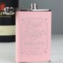 Personalised Love Potion Pink Hip Flask, thumbnail 3 of 4