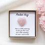 Pocket Hug, Rose Quartz Heart Stone, thumbnail 1 of 10