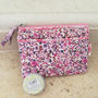 Pocket Purse In Pink Ditzy Print, thumbnail 4 of 4