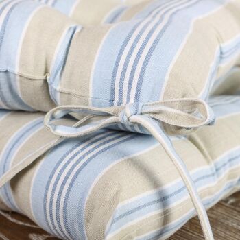Oxford Stripe Garden Seat Pad Collection, 5 of 7