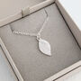 Dainty Leaf Fingerprint Charm, thumbnail 1 of 5