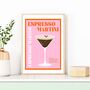 Cocktail Print Set With Espresso Martini, thumbnail 5 of 5