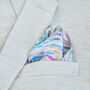 Abstract Silk Bow Tie, Pocket Square, Cufflinks, thumbnail 5 of 7