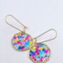 Super Sparkly Disco Earrings Small Hand Made, thumbnail 2 of 9