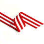 Red And White Striped Grosgrain Ribbon, thumbnail 1 of 1