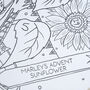 Personalised Sunflower Advent Calendar Colour In Poster, thumbnail 4 of 6