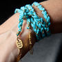 Plaited Wrist And Hair Wrap In Vegan Suede, thumbnail 2 of 6