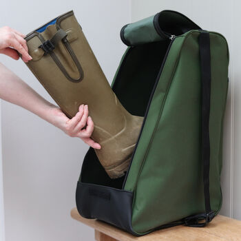 Wellington Boot Bag In Nylon With Zip, Camping, Hiking, 3 of 3