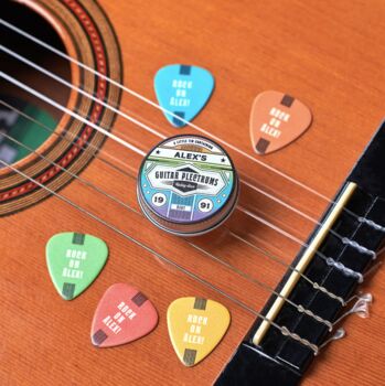 Personalised Colour Guitar Plectrums, 2 of 10
