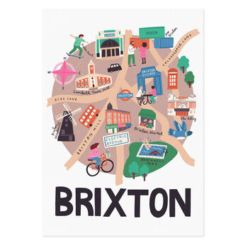 Brixton Illustrated London Map, 6 of 6