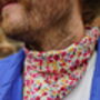 Mens Mixed Ditzy Floral Cotton Neckerchief, thumbnail 3 of 12