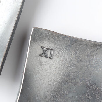 11th Anniversary Curved Square Steel Dish . Smooth Finish, 4 of 9