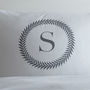 Wreath Initial Personalised Pillowcases, thumbnail 3 of 4