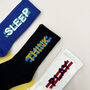 Fun Slogan Unisex Three Pairs Socks In A Box, thumbnail 4 of 6