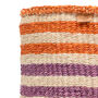 Safiri: Orange And Pink Stripe Woven Storage Basket, thumbnail 7 of 9