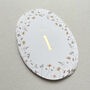 Lilla Floral Oval Table Numbers, thumbnail 2 of 4