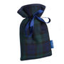 Mini Hot Water Bottle And Cover In Blackwatch Tartan, thumbnail 3 of 3