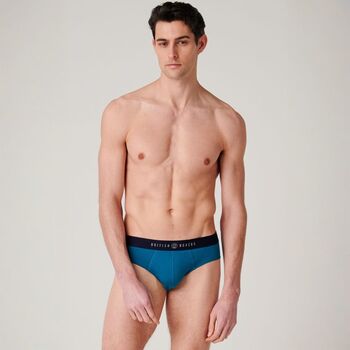 Men's 'Summertime Blues' Three Pack Cotton Briefs, 4 of 10