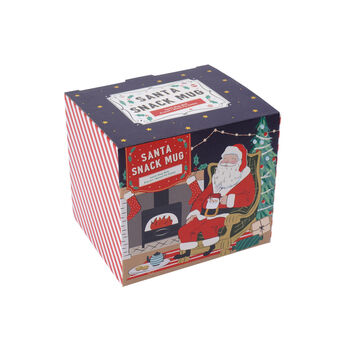 Novelty Santa Snack Mug With Gift Box, 7 of 7