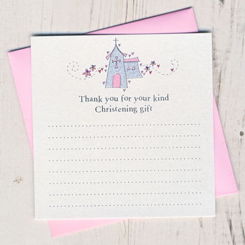 Sparkly Christening Thank You Card Pack, 2 of 3