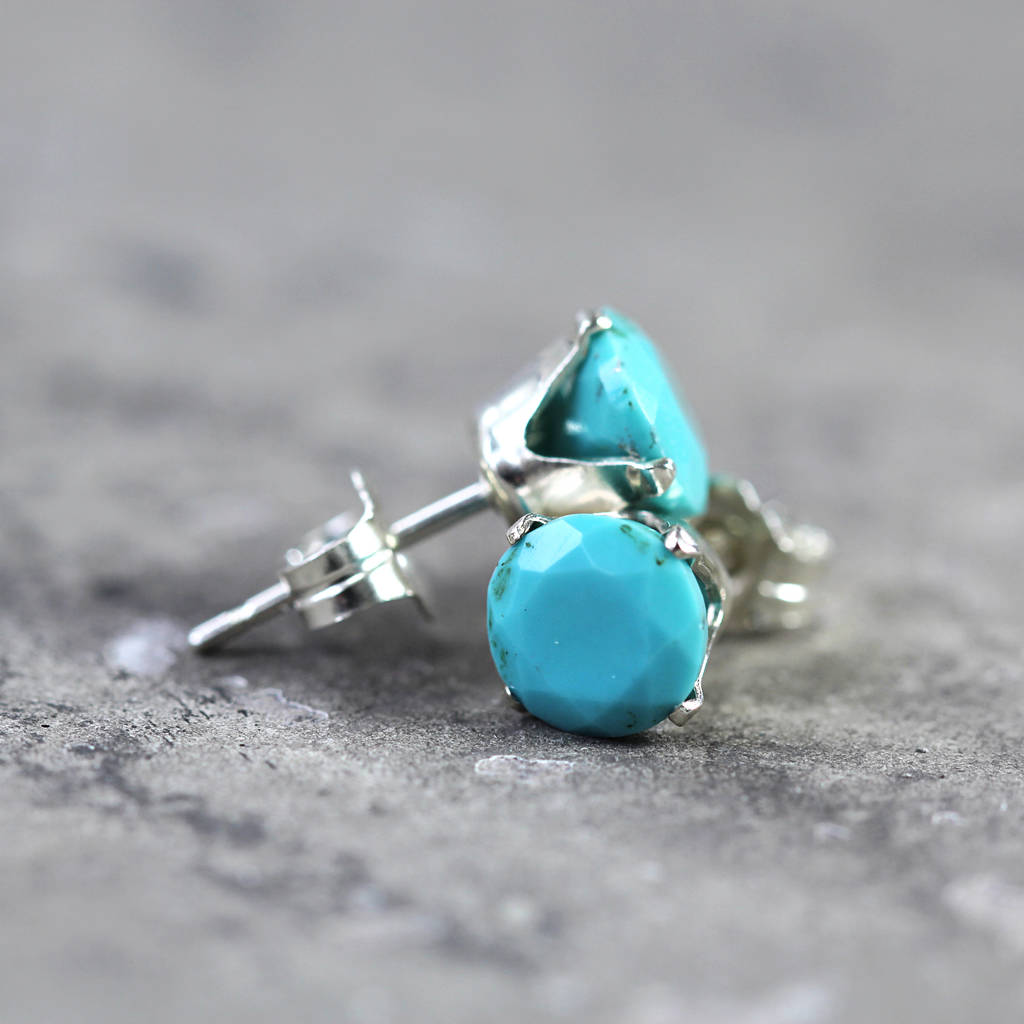 Turquoise Stud Earrings By Artique Boutique