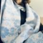Cashmere Scarf Jacquard Floral, thumbnail 1 of 5