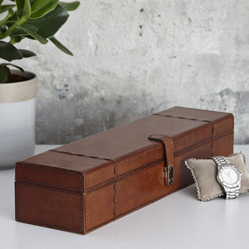 Personalised Leather Watch Box For Three Or Five, 4 of 5
