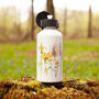 Inky Wildflower Metal Water Bottle With Personalisation, thumbnail 11 of 12